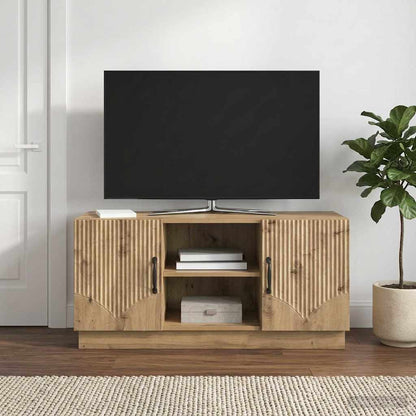 Televizní Skříň 102 X 34,5 X 47 Cm Dub Artisan Kompozitní Dřevo