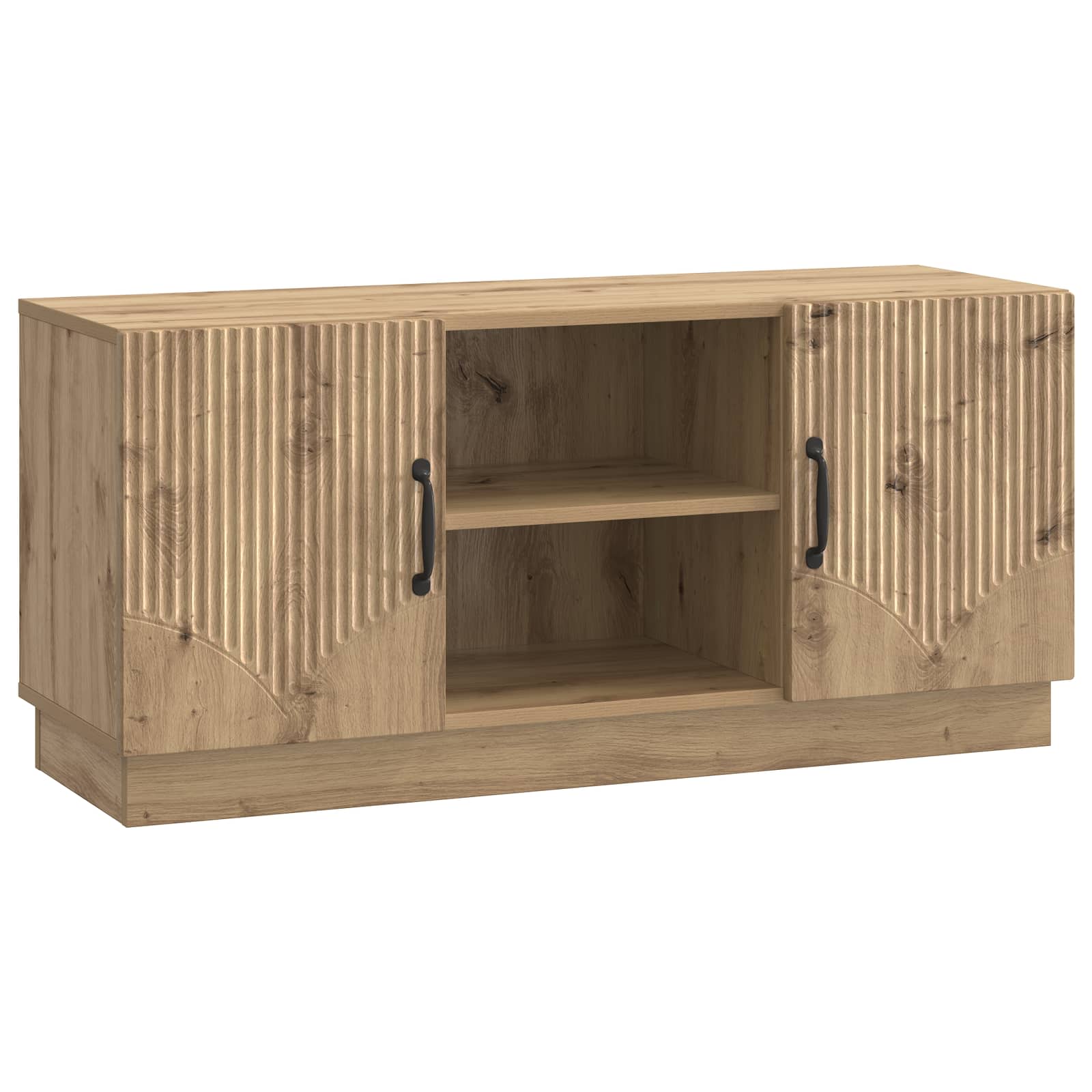 Televizní Skříň 102 X 34,5 X 47 Cm Dub Artisan Kompozitní Dřevo