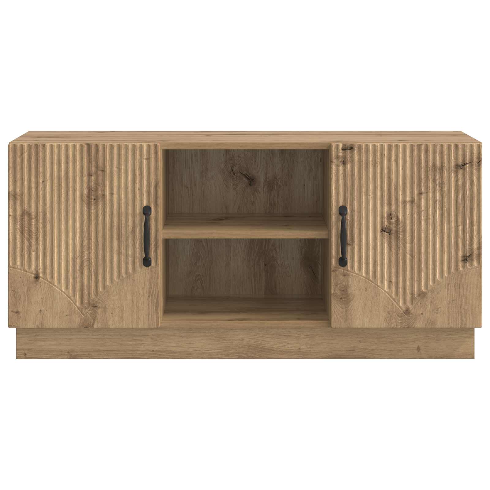 Televizní Skříň 102 X 34,5 X 47 Cm Dub Artisan Kompozitní Dřevo