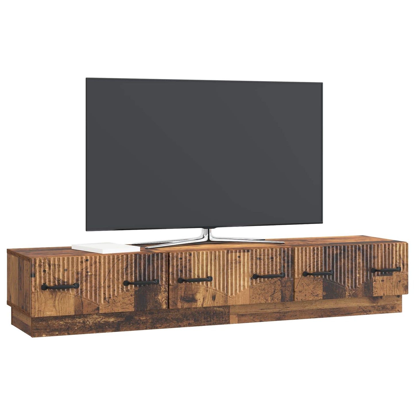 Televizní Skříň Staré Dřevo 147 X 34,5 X 27 Cm Kompozitní Dřevo