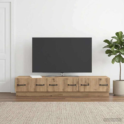 Televizní Skříň 147 X 34,5 X 27 Cm Dub Artisan Kompozitní Dřevo