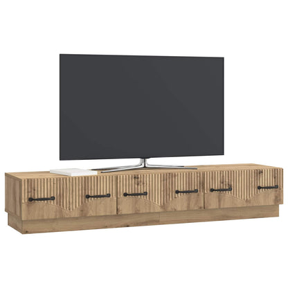 Televizní Skříň 147 X 34,5 X 27 Cm Dub Artisan Kompozitní Dřevo