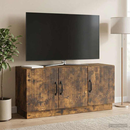 Televizní Skříň Kouřový Dub 99 X 34,5 X 47 Cm Kompozitní Dřevo