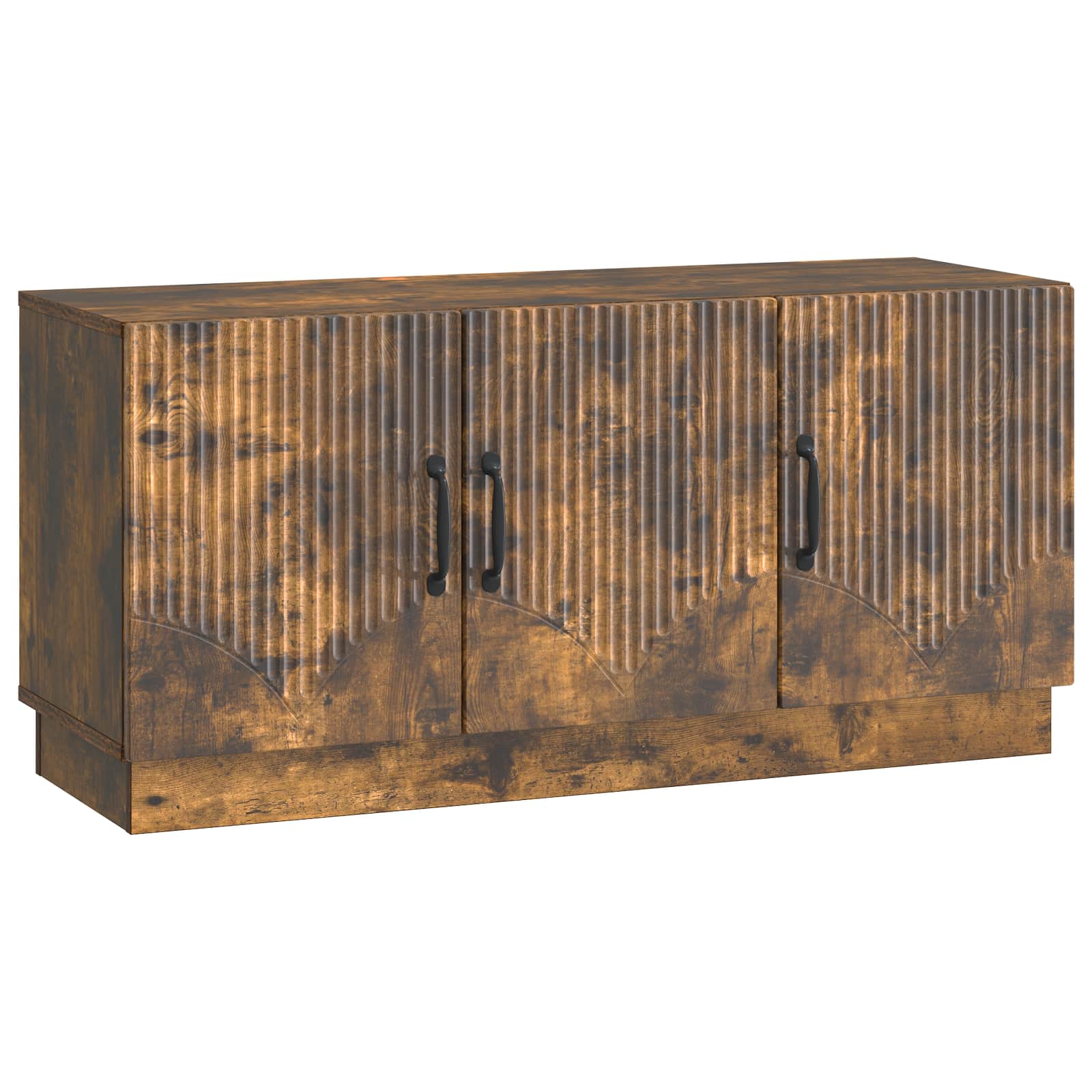 Televizní Skříň Kouřový Dub 99 X 34,5 X 47 Cm Kompozitní Dřevo