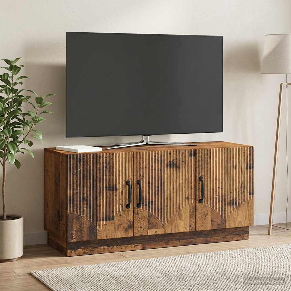 Televizní Skříň Staré Dřevo 99 X 34,5 X 47 Cm Kompozitní Dřevo