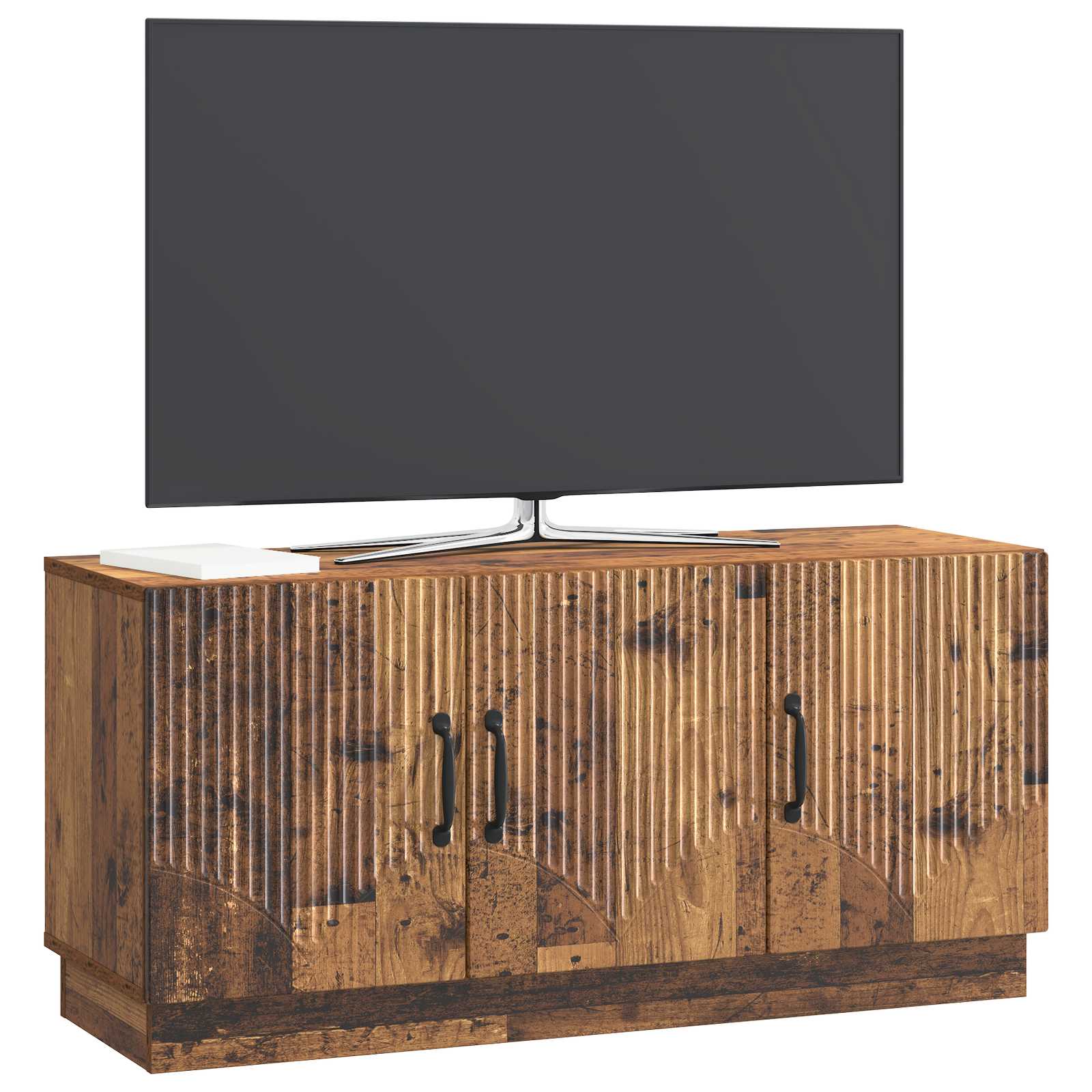 Televizní Skříň Staré Dřevo 99 X 34,5 X 47 Cm Kompozitní Dřevo