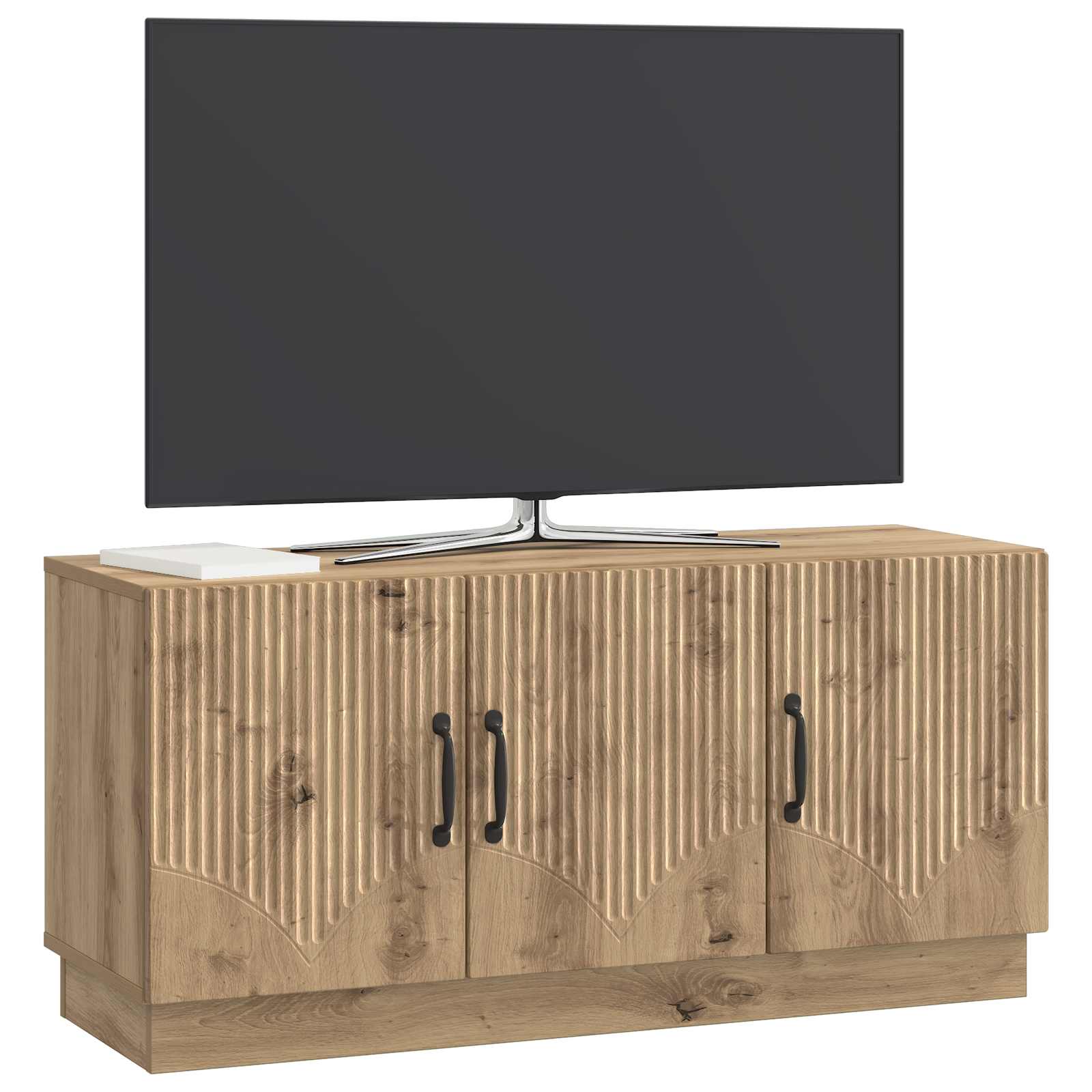 Televizní Skříň 99 X 34,5 X 47 Cm Dub Artisan Kompozitní Dřevo
