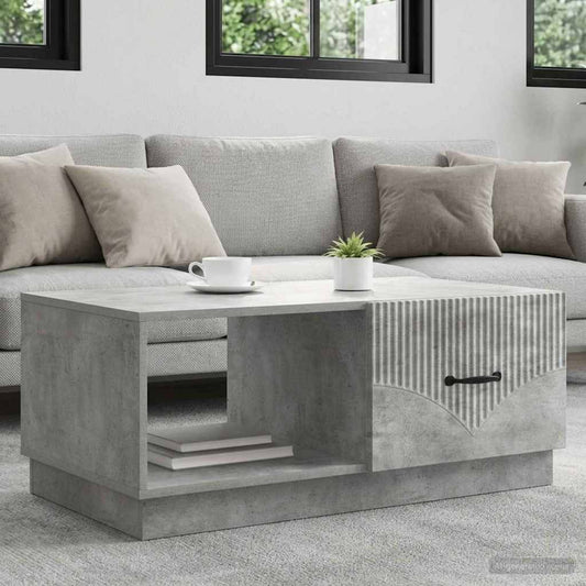 Konferenční Stolek Betonově Šedá 90 X 50 X 37 Cm