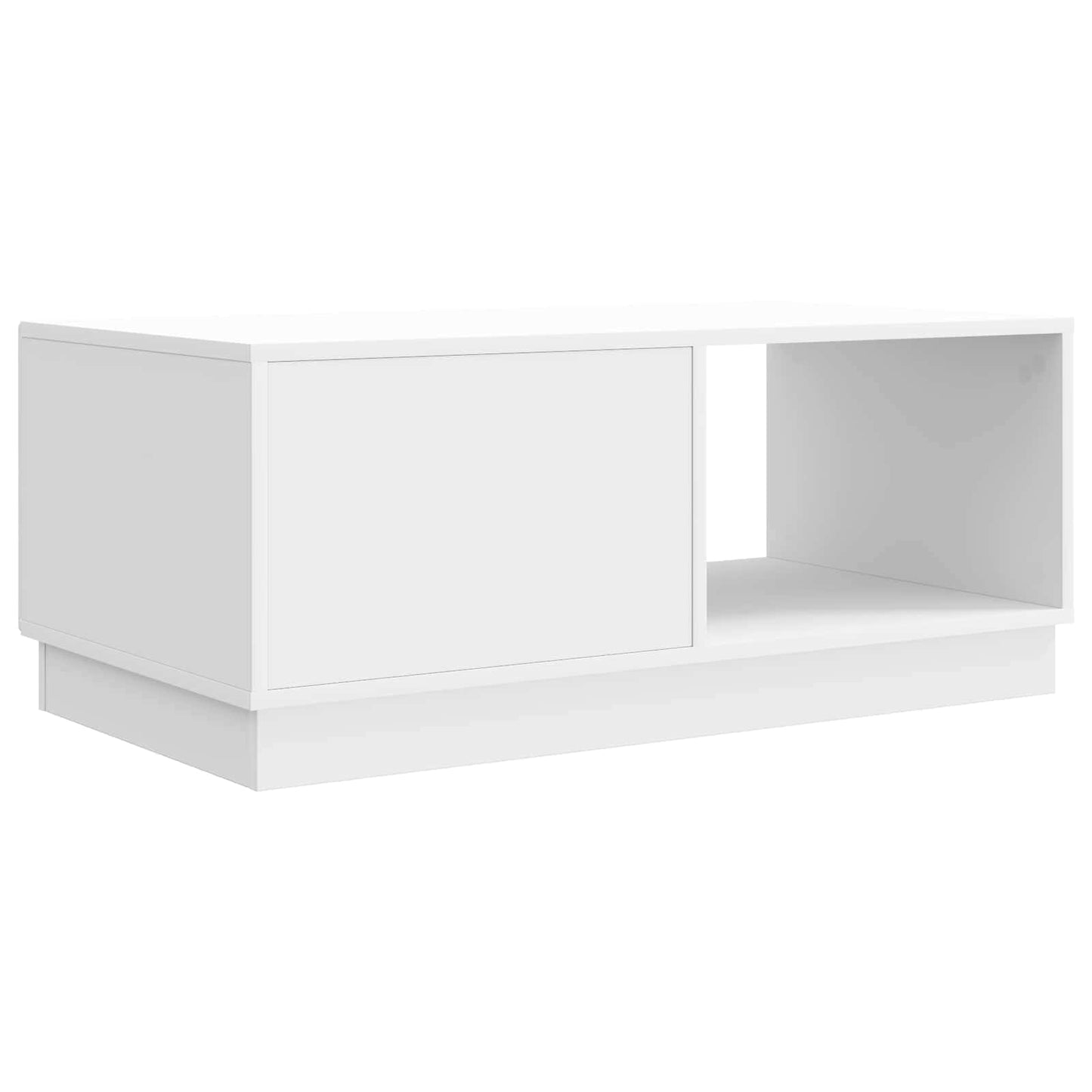Konferenční Stolek Bílá S Vysokým Leskem 90 X 50 X 37 Cm