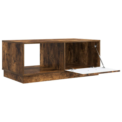 Konferenční Stolek Kouřový Dub 90 X 50 X 37 Cm Kompozitní Dřevo