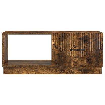 Konferenční Stolek Kouřový Dub 90 X 50 X 37 Cm Kompozitní Dřevo