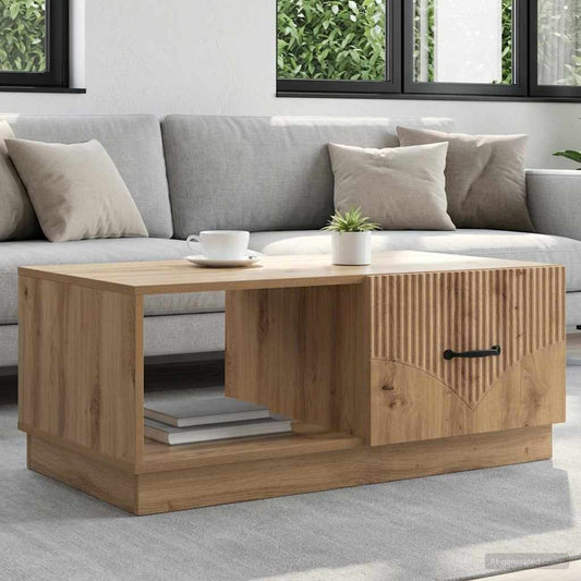 Konferenční Stolek Dub Artisan 90 X 50 X 37 Cm Kompozitní Dřevo