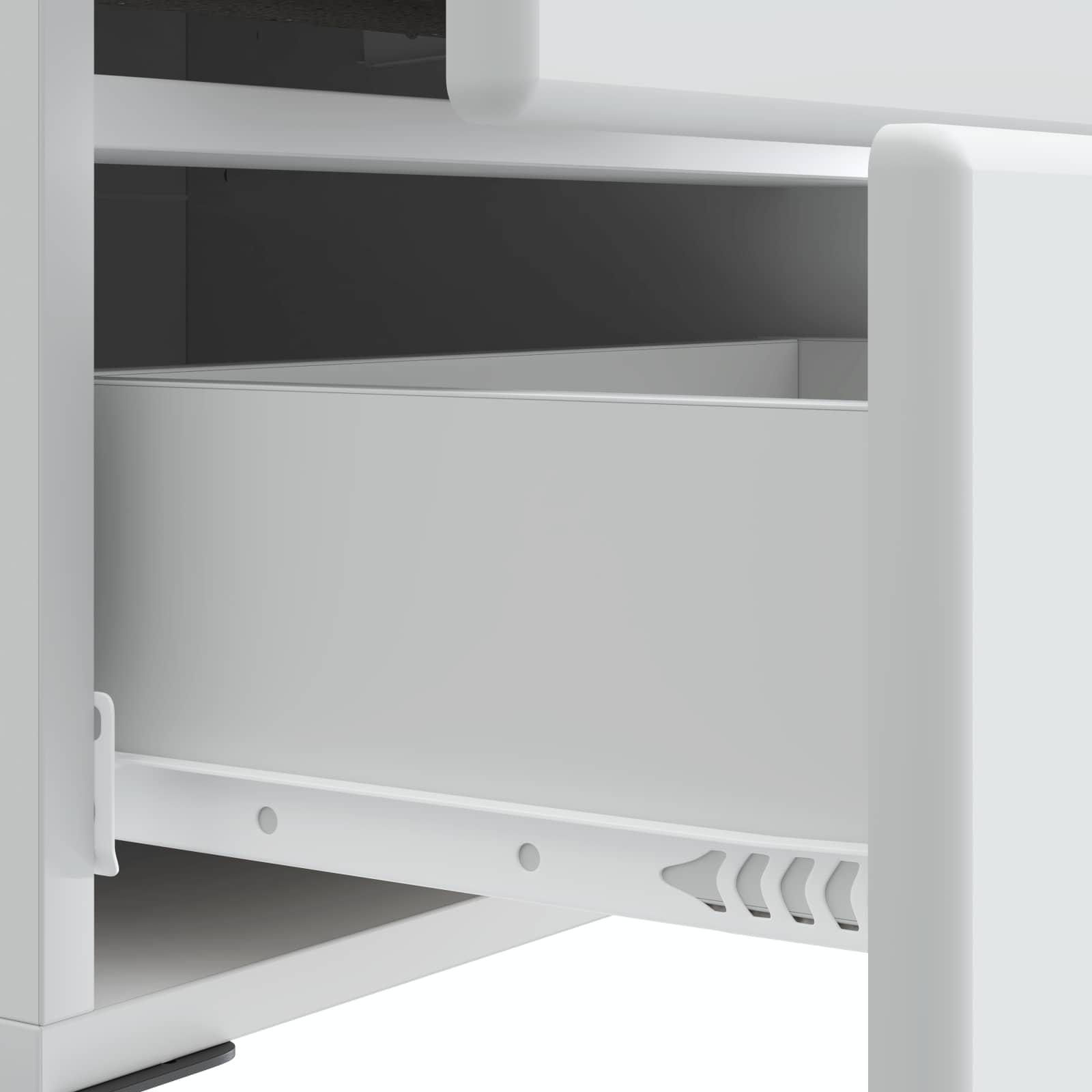 Noční Skříňka 2 Pcs Bílá 43 X 34,5 X 47,5 Cm Kompozitní Dřevo