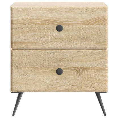 Noční Skříňka Se Zásuvkou 2 Pcs Dub Sonoma 43 X 34,5 X 47,5 Cm