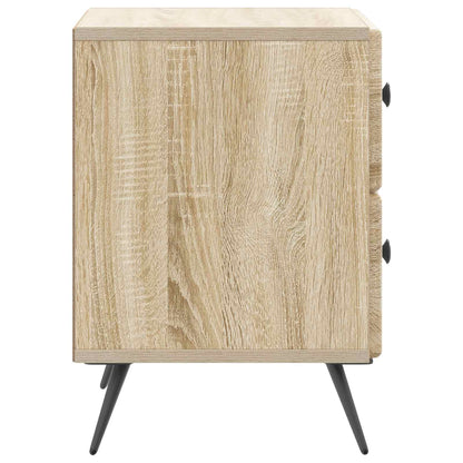 Noční Skříňka Se Zásuvkou 2 Pcs Dub Sonoma 43 X 34,5 X 47,5 Cm