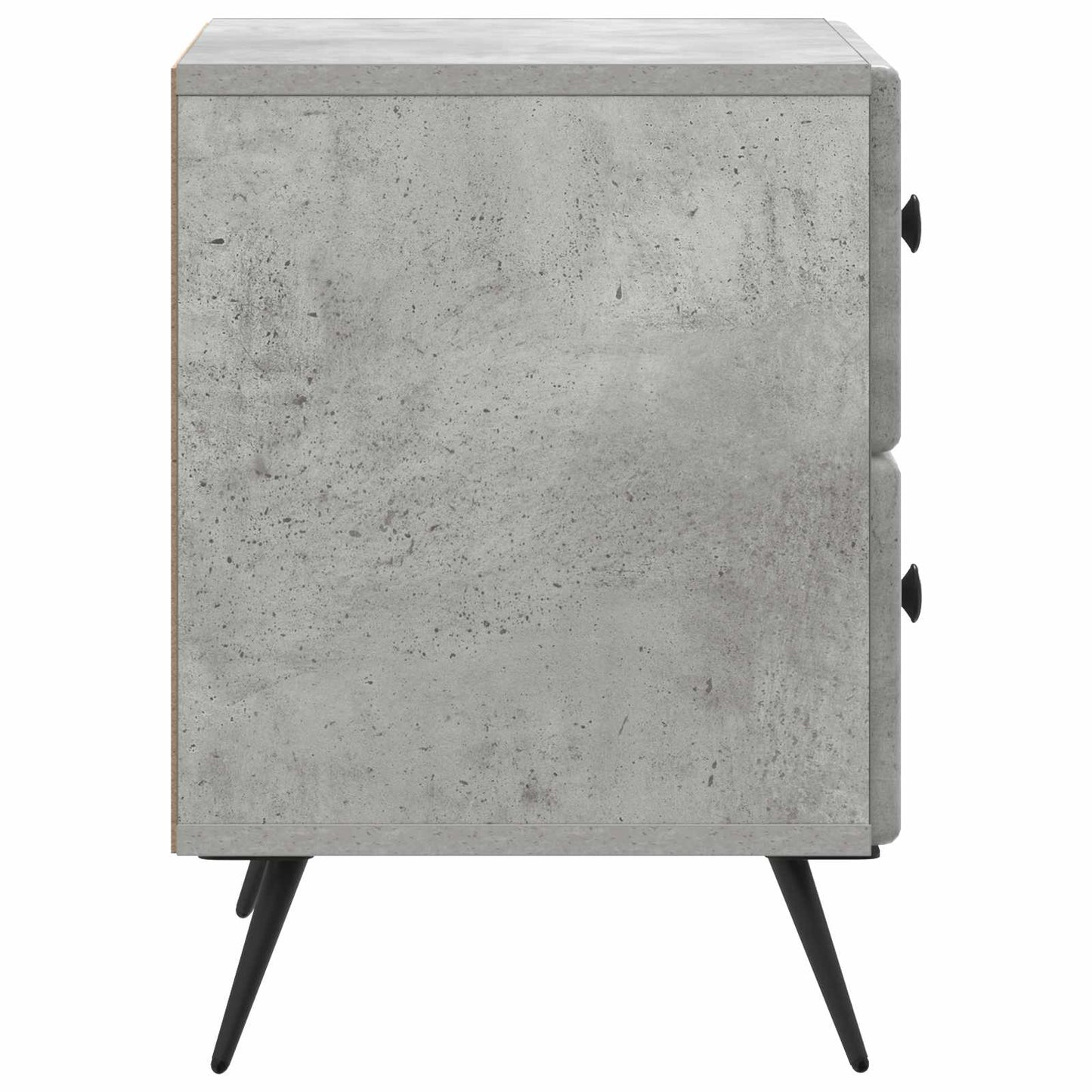 Noční Skříňka 2 Pcs Betonově Šedá 43 X 34,5 X 47,5 Cm
