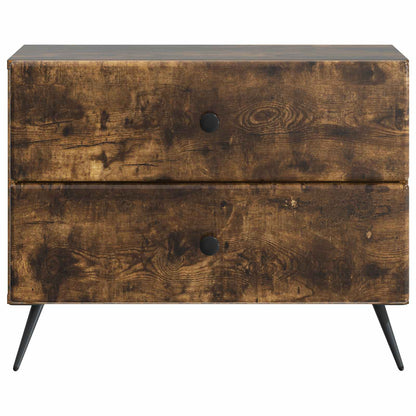 Noční Skříňka Kouřový Dub 62 X 34,5 X 47,5 Cm Kompozitní Dřevo