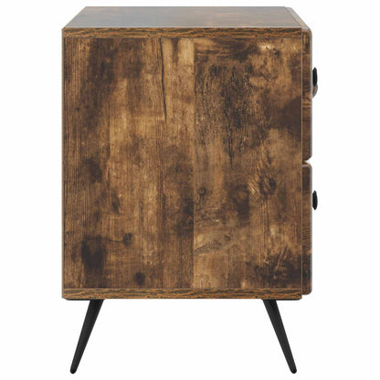 Noční Skříňka Kouřový Dub 62 X 34,5 X 47,5 Cm Kompozitní Dřevo