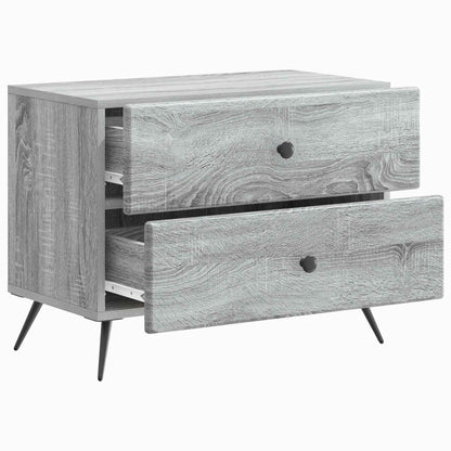 Noční Skříňka Šedá Sonoma 62 X 34,5 X 47,5 Cm Kompozitní Dřevo