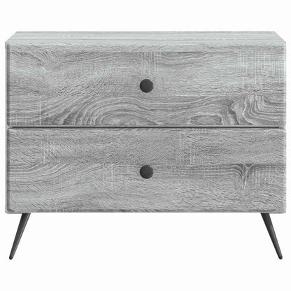 Noční Skříňka Šedá Sonoma 62 X 34,5 X 47,5 Cm Kompozitní Dřevo