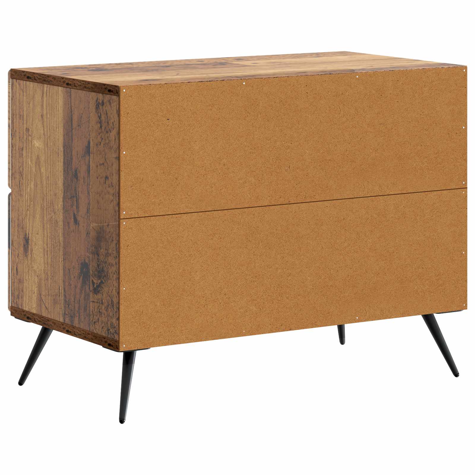 Noční Skříňka Staré Dřevo 62 X 34,5 X 47,5 Cm Kompozitní Dřevo