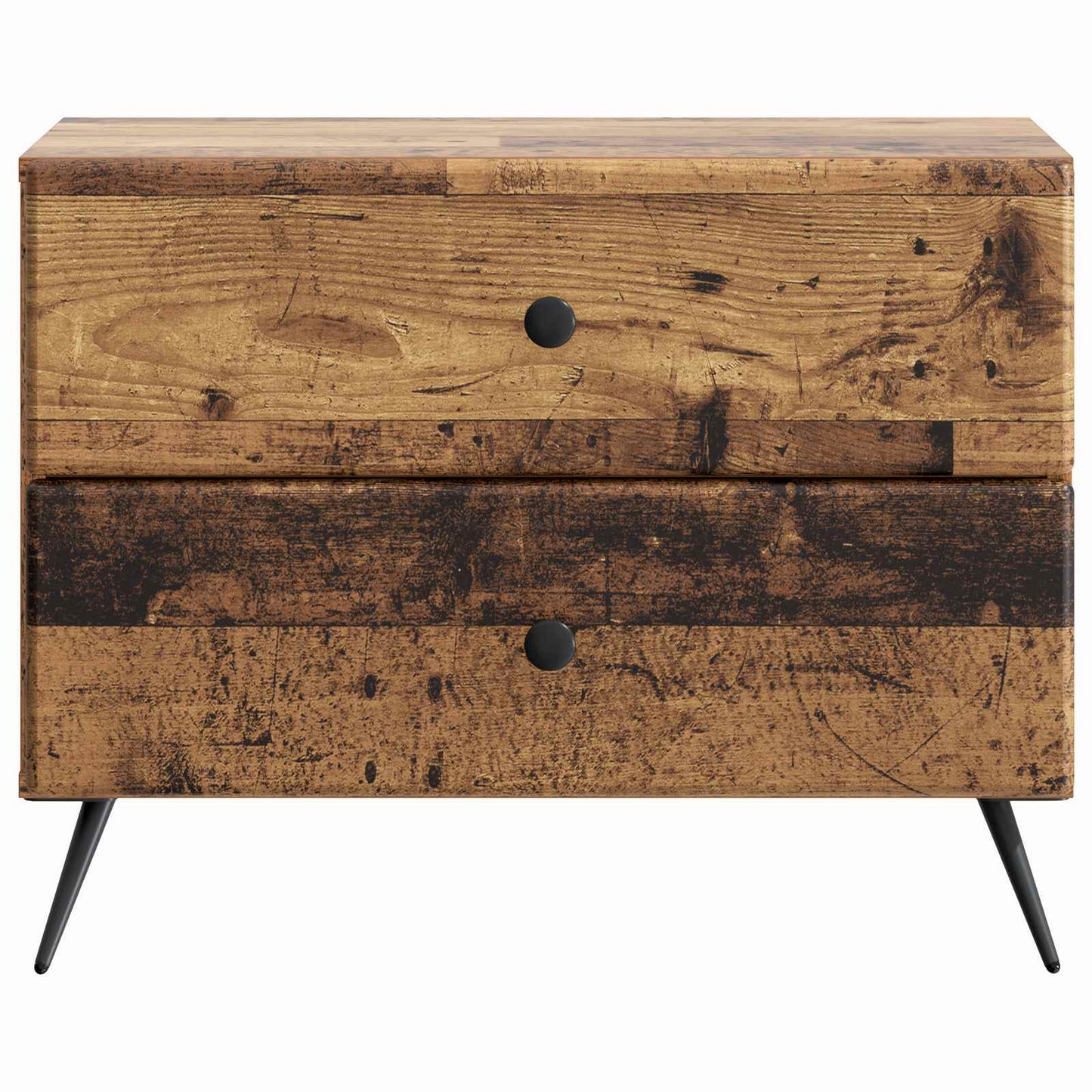 Noční Skříňka Staré Dřevo 62 X 34,5 X 47,5 Cm Kompozitní Dřevo