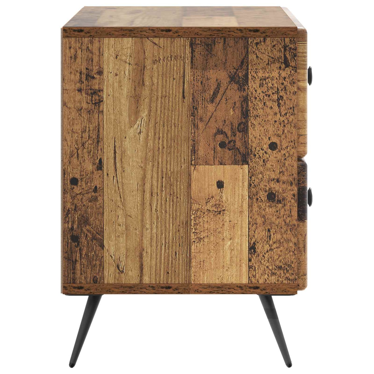 Noční Skříňka Staré Dřevo 62 X 34,5 X 47,5 Cm Kompozitní Dřevo