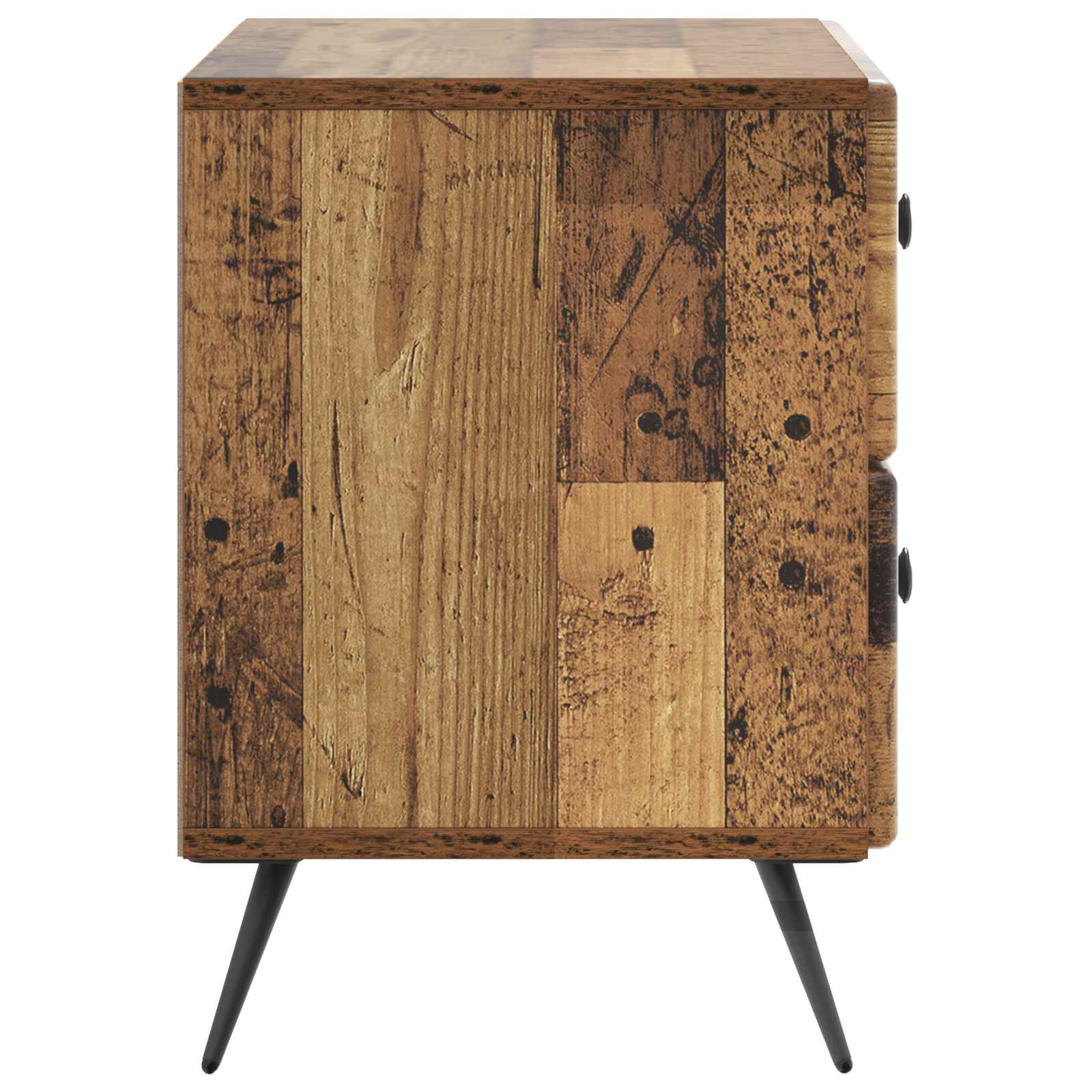 Noční Skříňka Staré Dřevo 62 X 34,5 X 47,5 Cm Kompozitní Dřevo