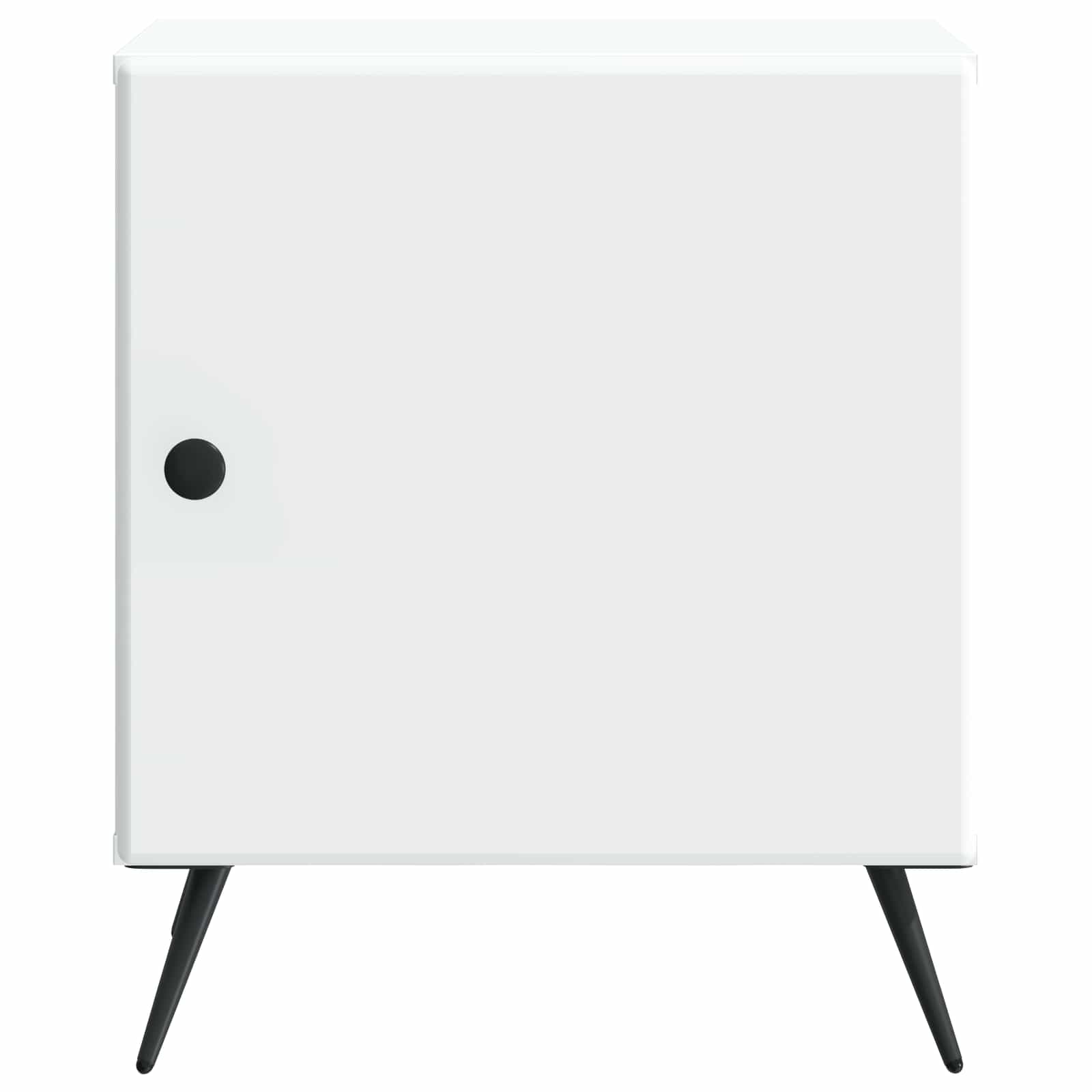 Noční Skříňka 2 Pcs Bílá 43 X 34,5 X 50 Cm Kompozitní Dřevo