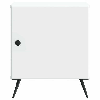 Noční Skříňka 2 Pcs Bílá 43 X 34,5 X 50 Cm Kompozitní Dřevo