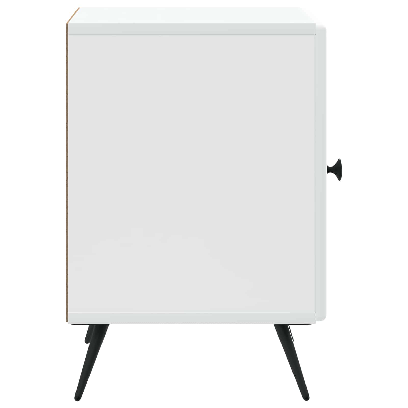 Noční Skříňka 2 Pcs Bílá 43 X 34,5 X 50 Cm Kompozitní Dřevo