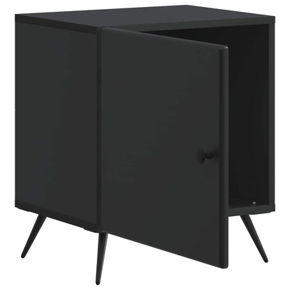 Noční Skříňka 2 Pcs Černá 43 X 34,5 X 50 Cm Kompozitní Dřevo