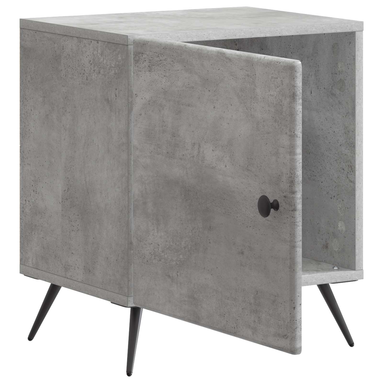 Noční Skříňka 2 Pcs Betonově Šedá 43 X 34,5 X 50 Cm