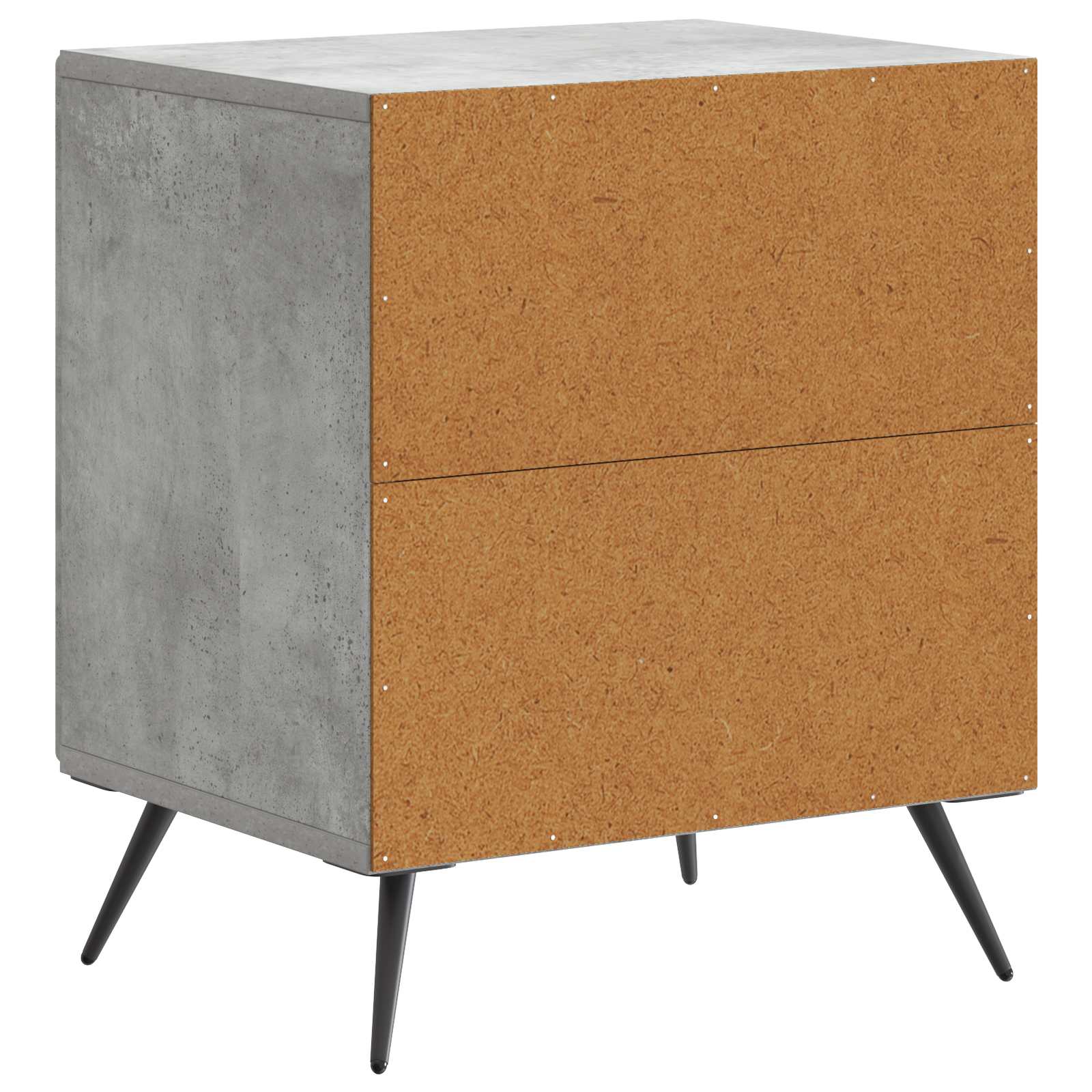 Noční Skříňka 2 Pcs Betonově Šedá 43 X 34,5 X 50 Cm