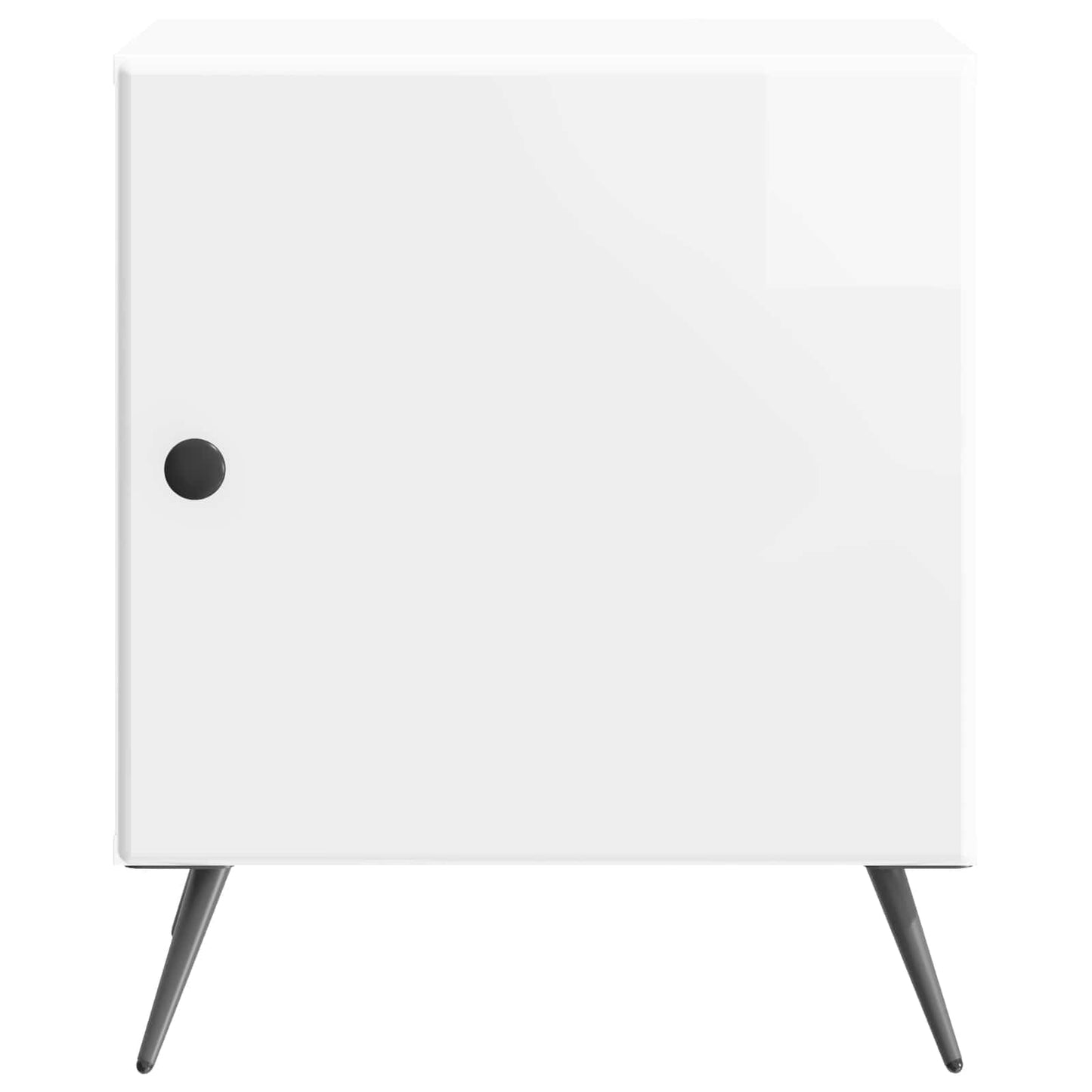 Noční Skříňka Bílá S Vysokým Leskem 43 X 34,5 X 50 Cm