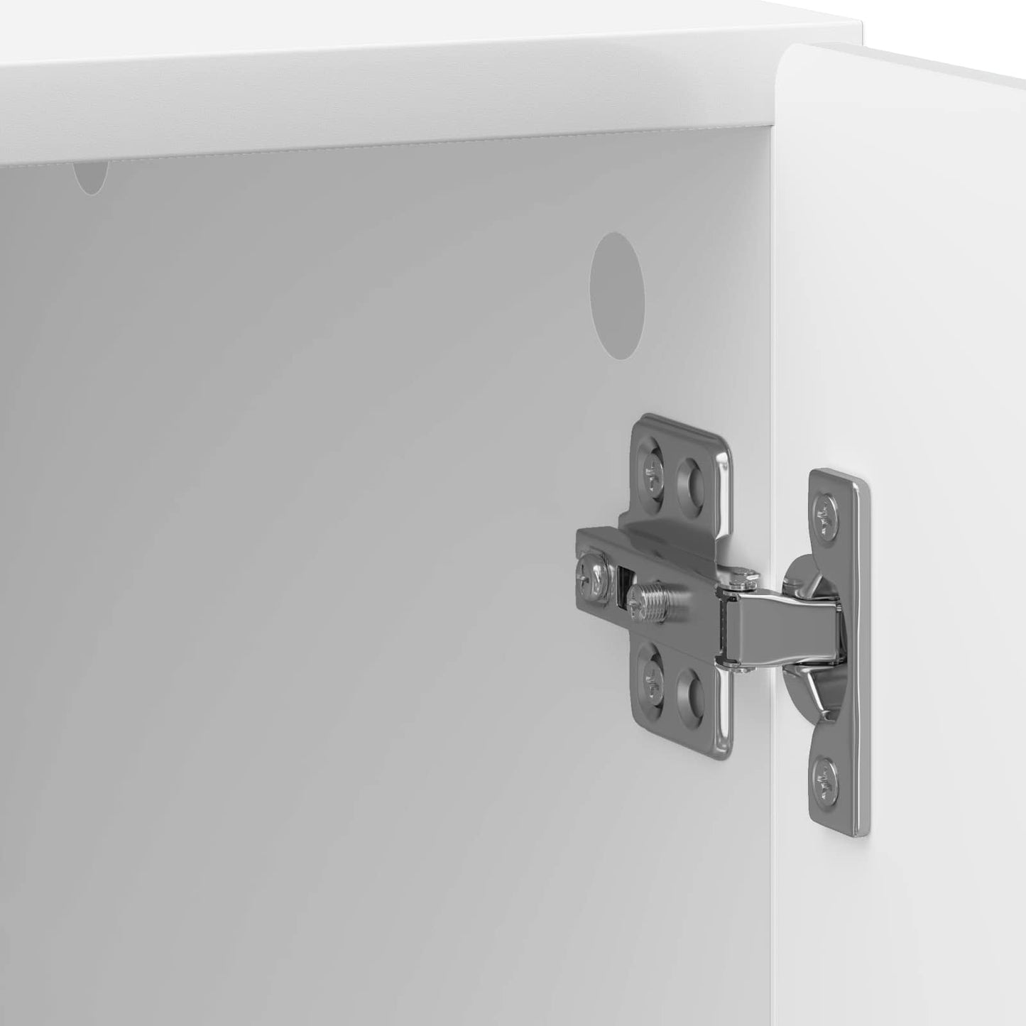 Noční Skříňka 2 Pcs Bílá S Vysokým Leskem 43 X 34,5 X 50 Cm