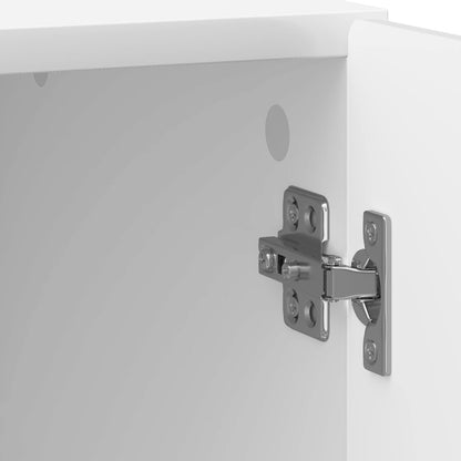 Noční Skříňka 2 Pcs Bílá S Vysokým Leskem 43 X 34,5 X 50 Cm