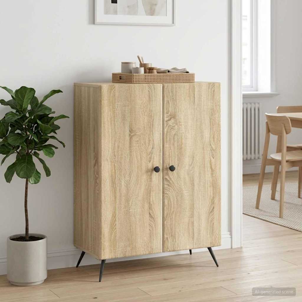 Servírovací Skříň Dub Sonoma 66 X 34,5 X 90 Cm Kompozitní Dřevo