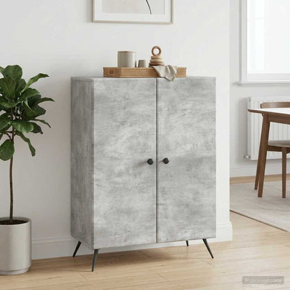 Servírovací Skříň Betonově Šedá 66 X 34,5 X 90 Cm