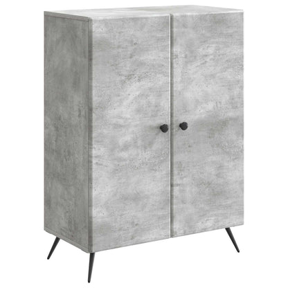Servírovací Skříň Betonově Šedá 66 X 34,5 X 90 Cm