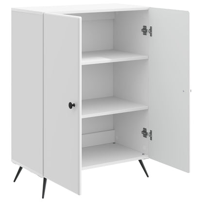 Servírovací Skříň Bílá S Vysokým Leskem 66 X 34,5 X 90 Cm