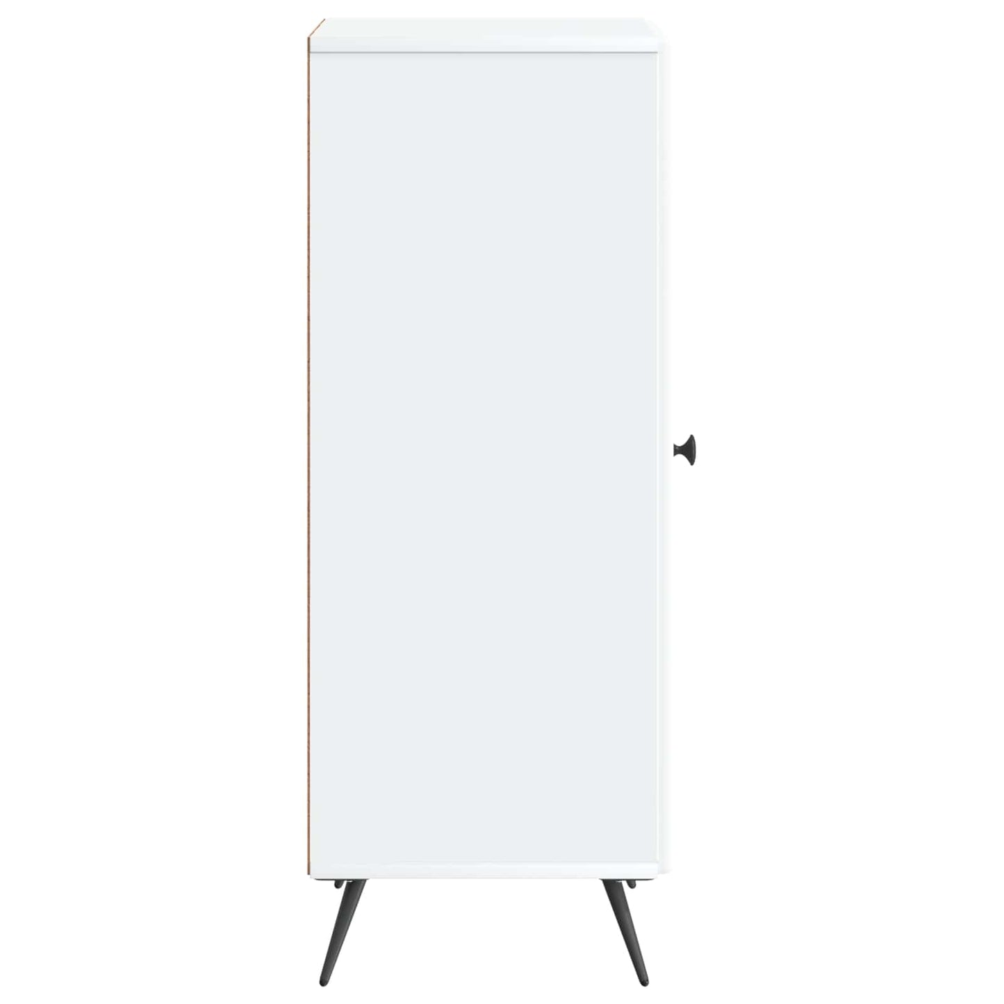 Servírovací Skříň Bílá 33 X 34,5 X 90 Cm Kompozitní Dřevo