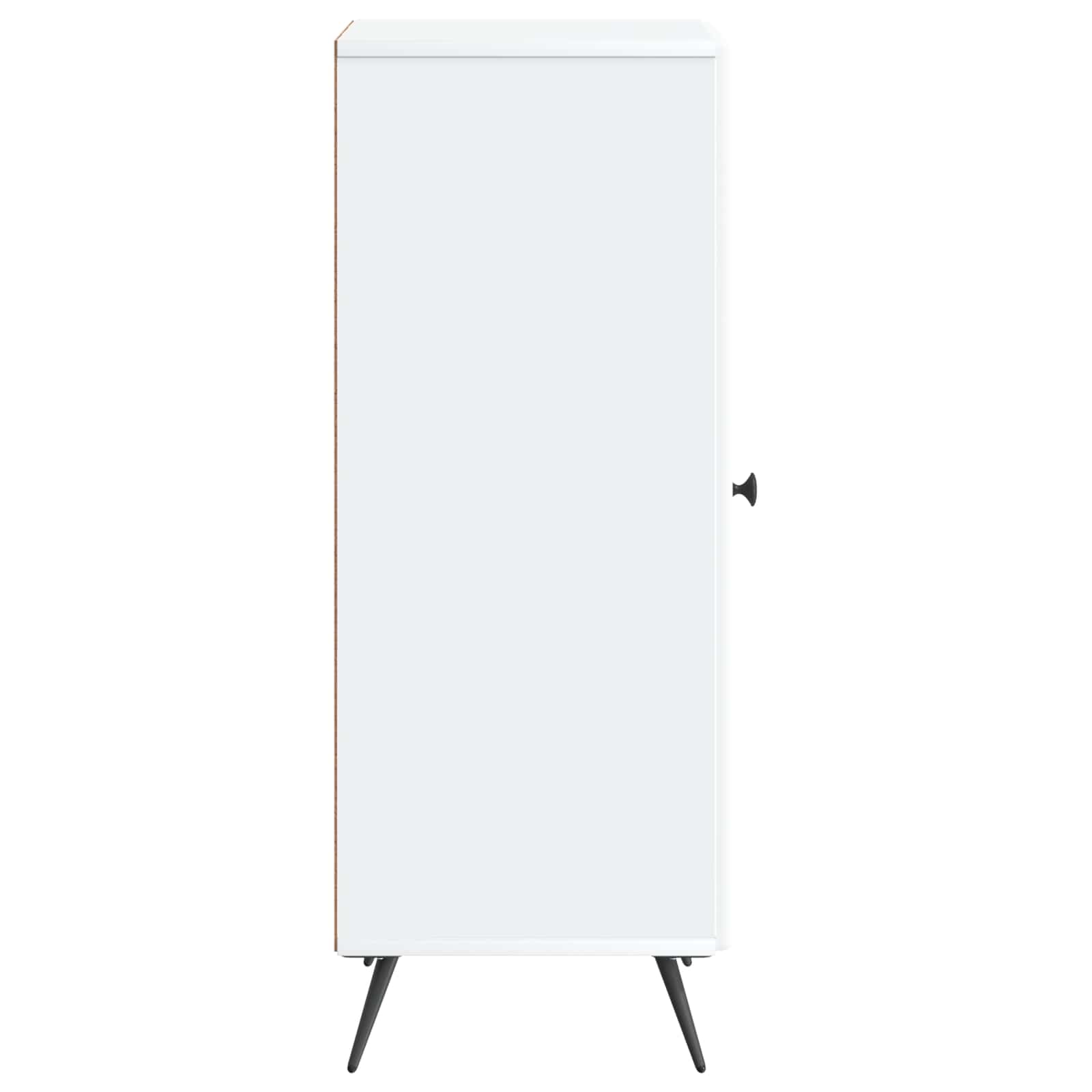 Servírovací Skříň Bílá 33 X 34,5 X 90 Cm Kompozitní Dřevo