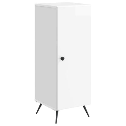 Servírovací Skříň Bílá S Vysokým Leskem 33 X 34,5 X 90 Cm