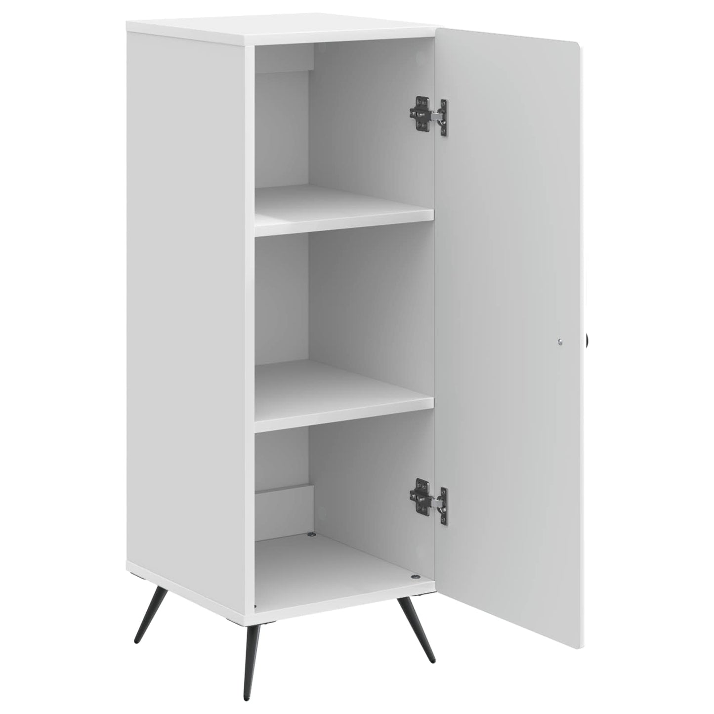 Servírovací Skříň Bílá S Vysokým Leskem 33 X 34,5 X 90 Cm