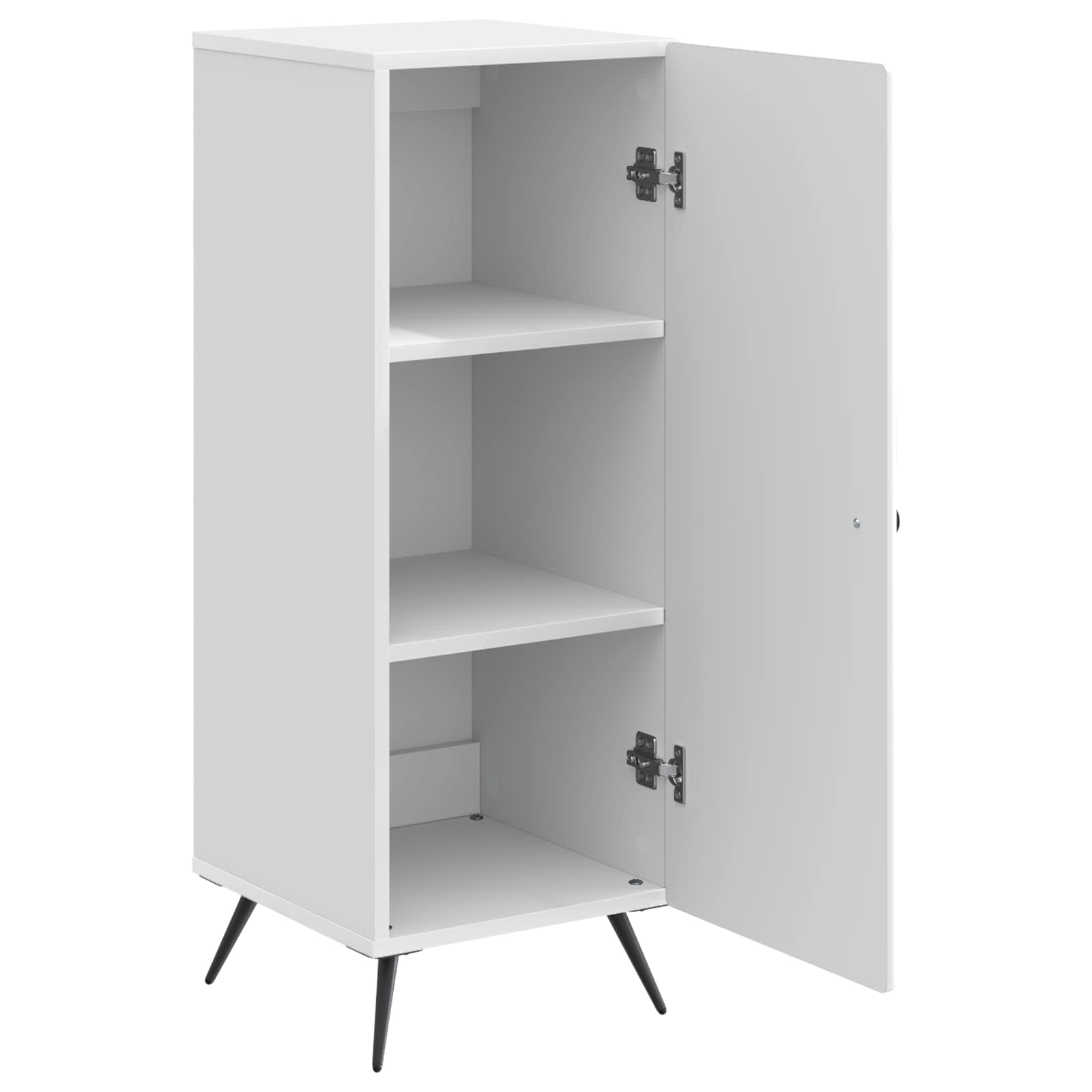 Servírovací Skříň Bílá S Vysokým Leskem 33 X 34,5 X 90 Cm