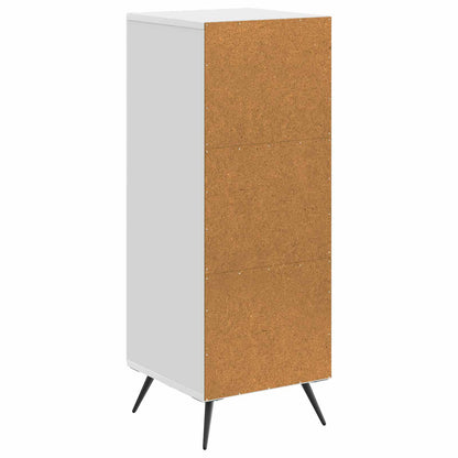 Servírovací Skříň Bílá S Vysokým Leskem 33 X 34,5 X 90 Cm