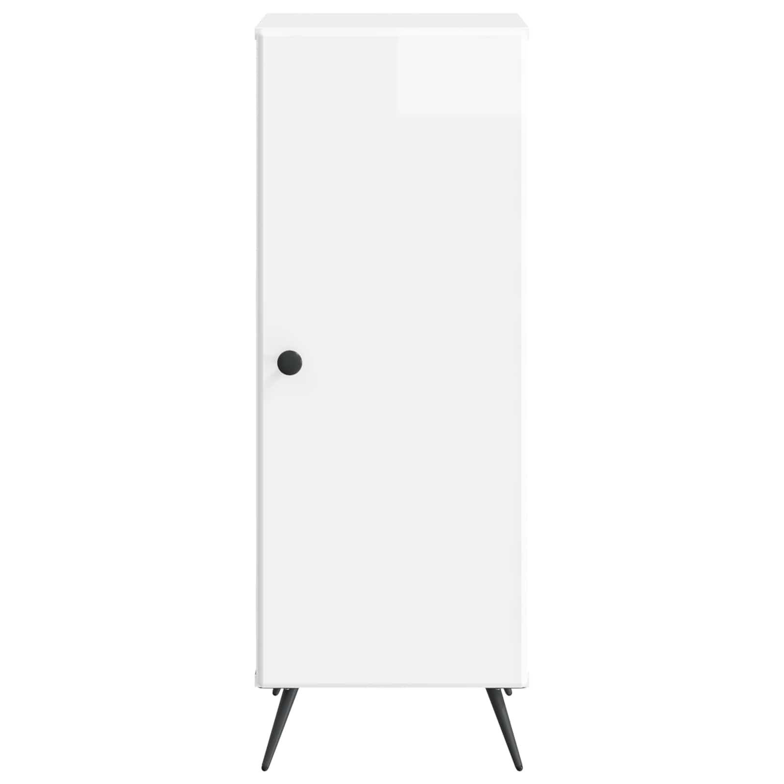 Servírovací Skříň Bílá S Vysokým Leskem 33 X 34,5 X 90 Cm