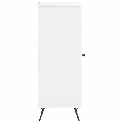 Servírovací Skříň Bílá S Vysokým Leskem 33 X 34,5 X 90 Cm