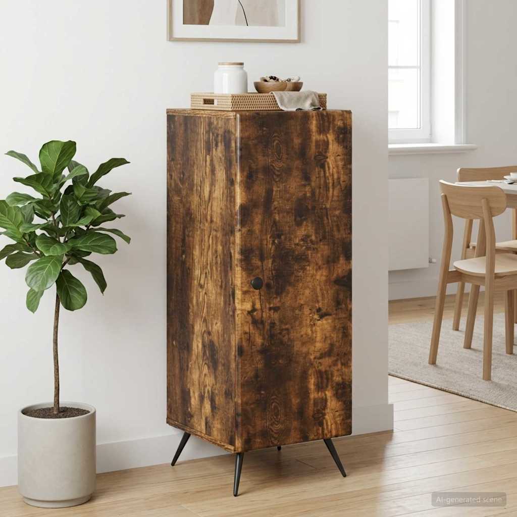 Servírovací Skříň Kouřový Dub 33 X 34,5 X 90 Cm